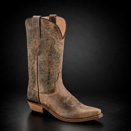 Woman's Cactus Brown Pointed Toe Western Boot | WEST 597