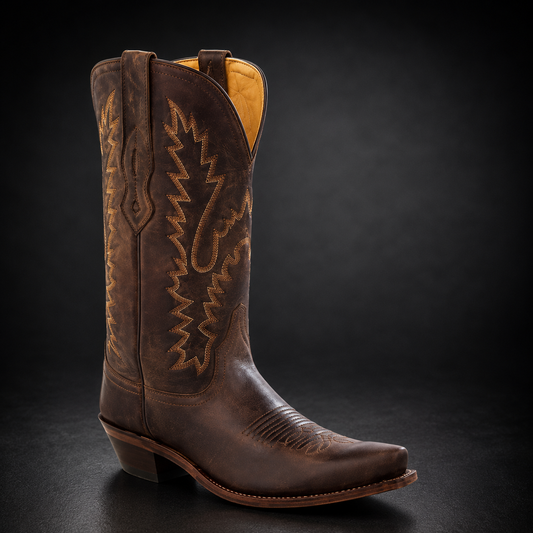 Woman's Brown Canyon Pointed Toe Western Boot | WEST 534