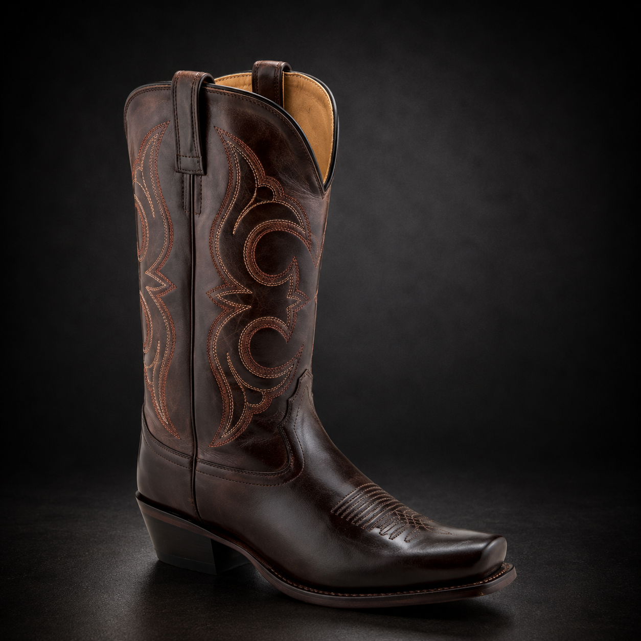 Woman's Brown Canyon Square Toe Western Boot | WEST 8137