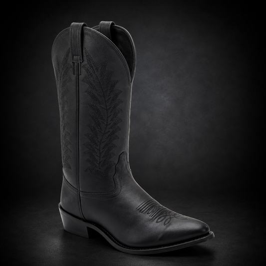 Men's Brown Round Toe Western Boot | WEST 041