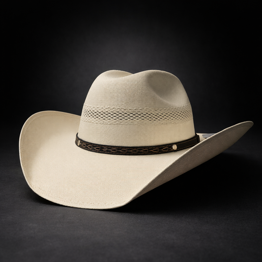Wild Wild West | Adults Canvas Vent Ivory Cowboy Hat | Bologna Crown