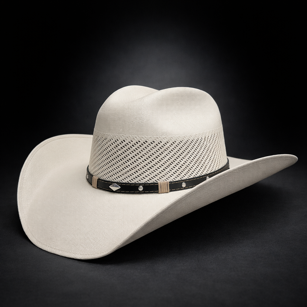 Wild Wild West | Adults Canvas Wide Vent Ivory Cowboy Hat | Bologna Crown