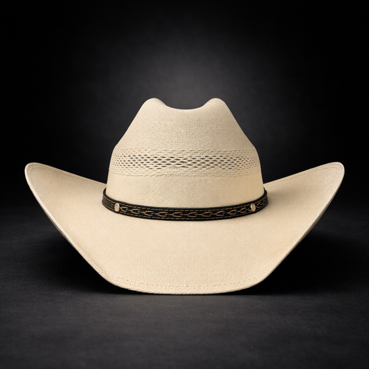 Wild Wild West | Adults Canvas Vent Ivory Cowboy Hat | Bologna Crown