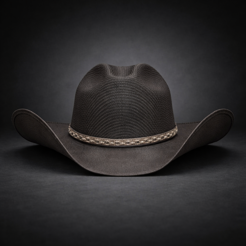 Wild Wild West | Adults Cuadrillé Straw Brown Cowboy Hat | Country Crown